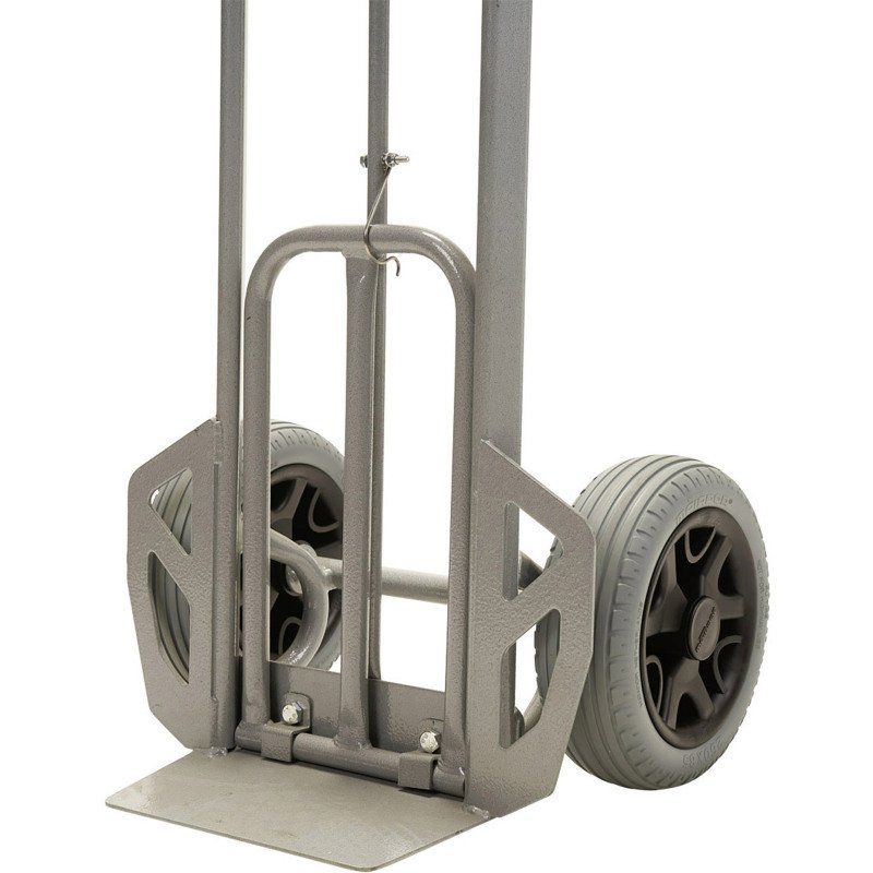 Diable acier double pelle fixe et rabattable - Charge 200 kg