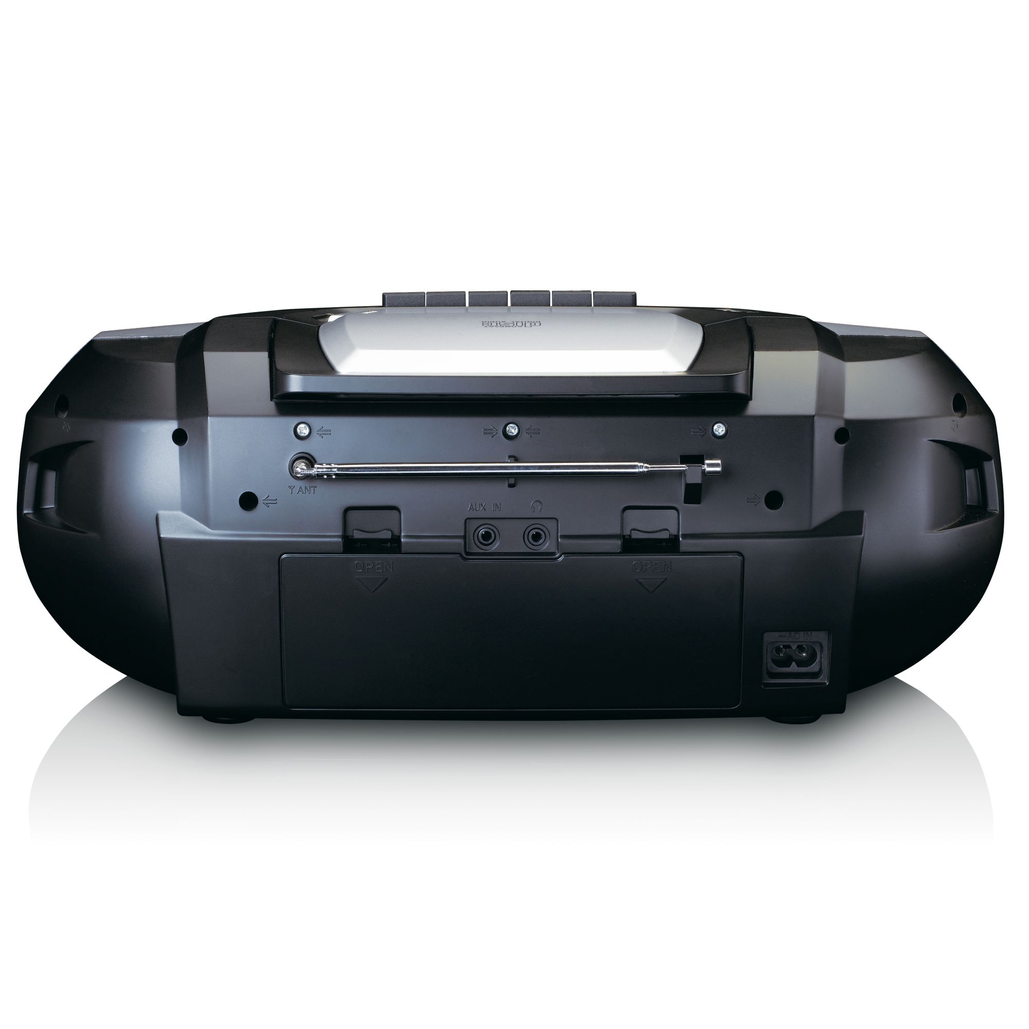 Lenco scd-720si cd-speler boombox - zwart,zilver