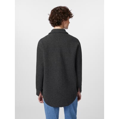 Damen-Hemdjacke, Graumelange