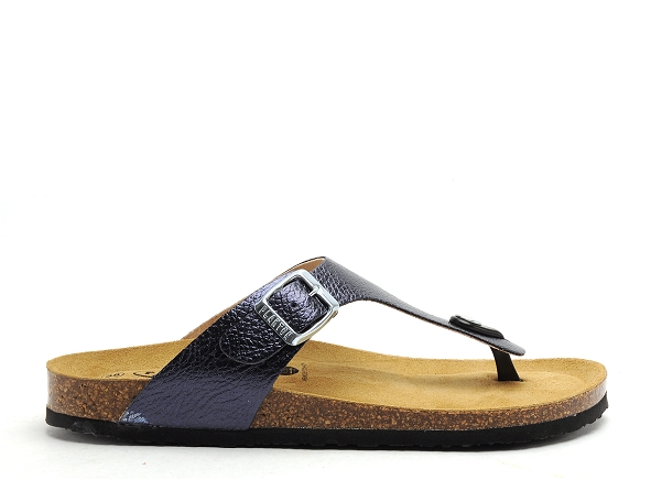 Plakton mules et sabots plats femme bolero bleu