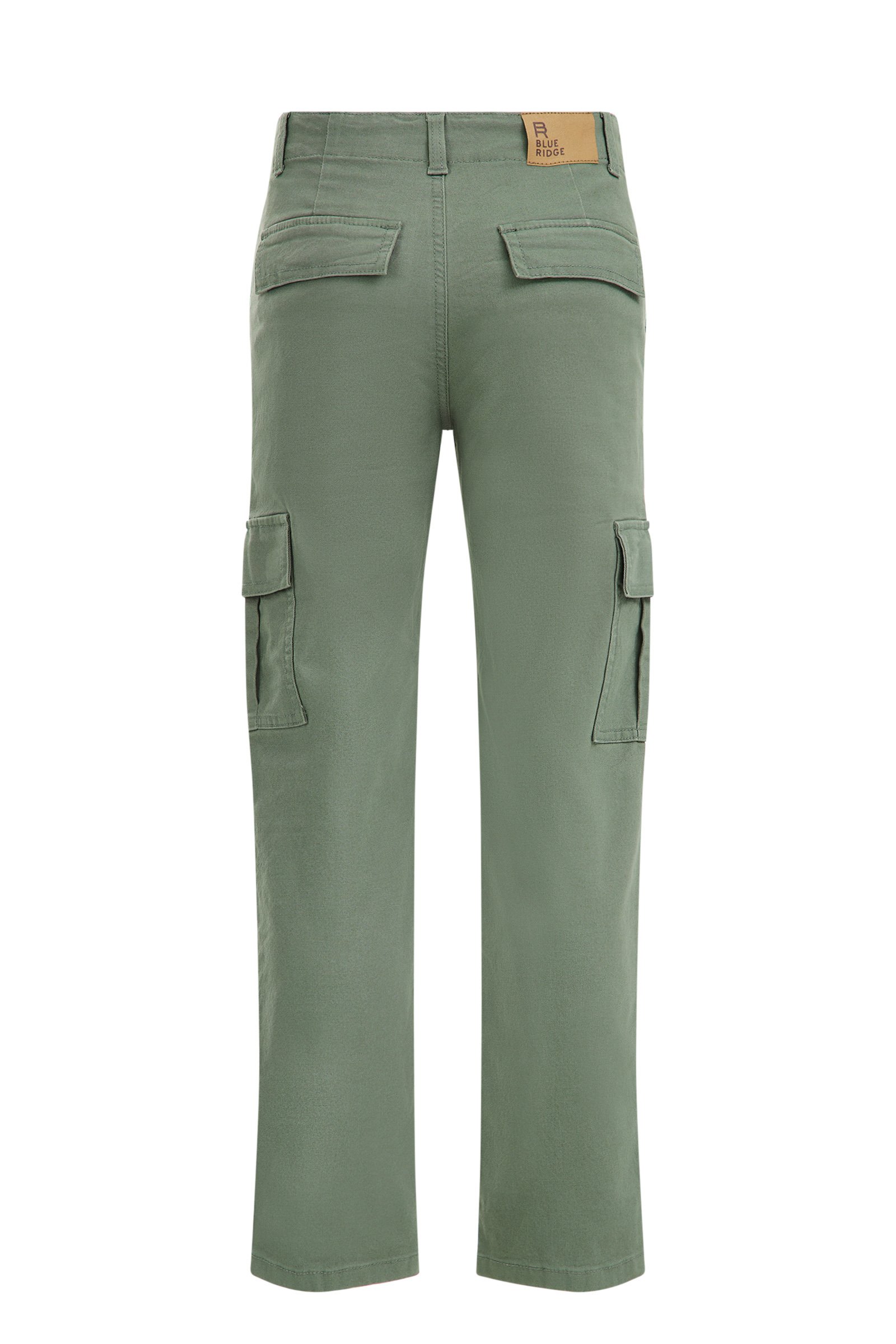 Jongens straight fit cargobroek Blue Ridge Grijsgroen
