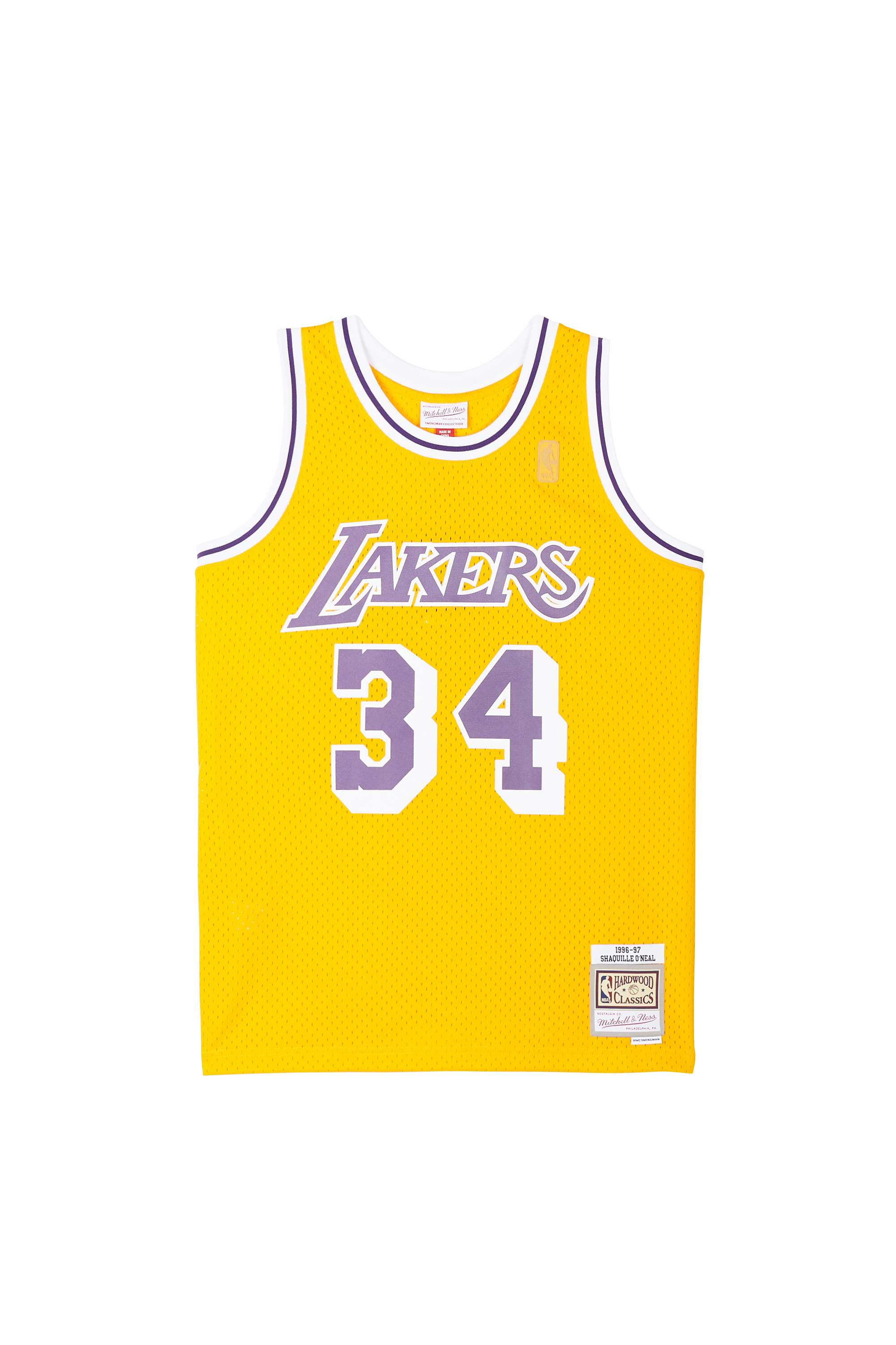 MITCHELL & NESS débardeur LAKERS 96-97 - SHAQUILLE O'NEAL  Jaune