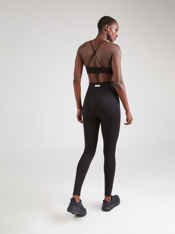 Björn Borg - Studio Seamless Ribbed Tights - Legging - Black Beauty - 92% Gerecycled Polyamide