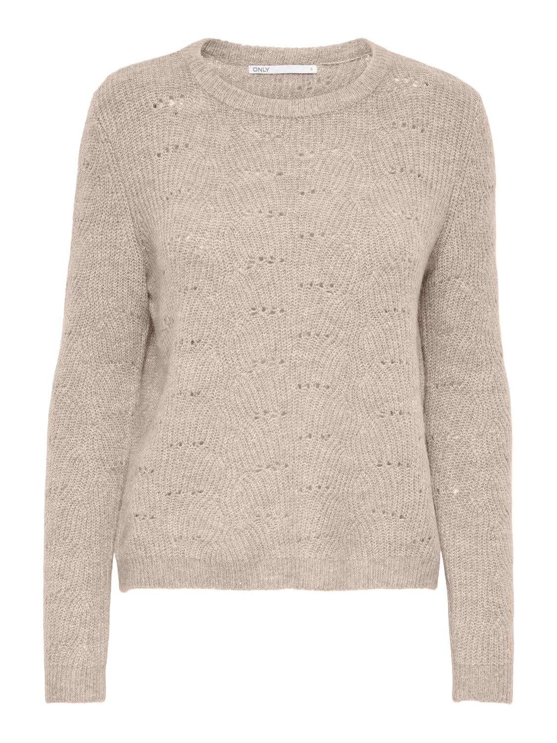 ONLLOLLI Strickpullover Taupe Gray