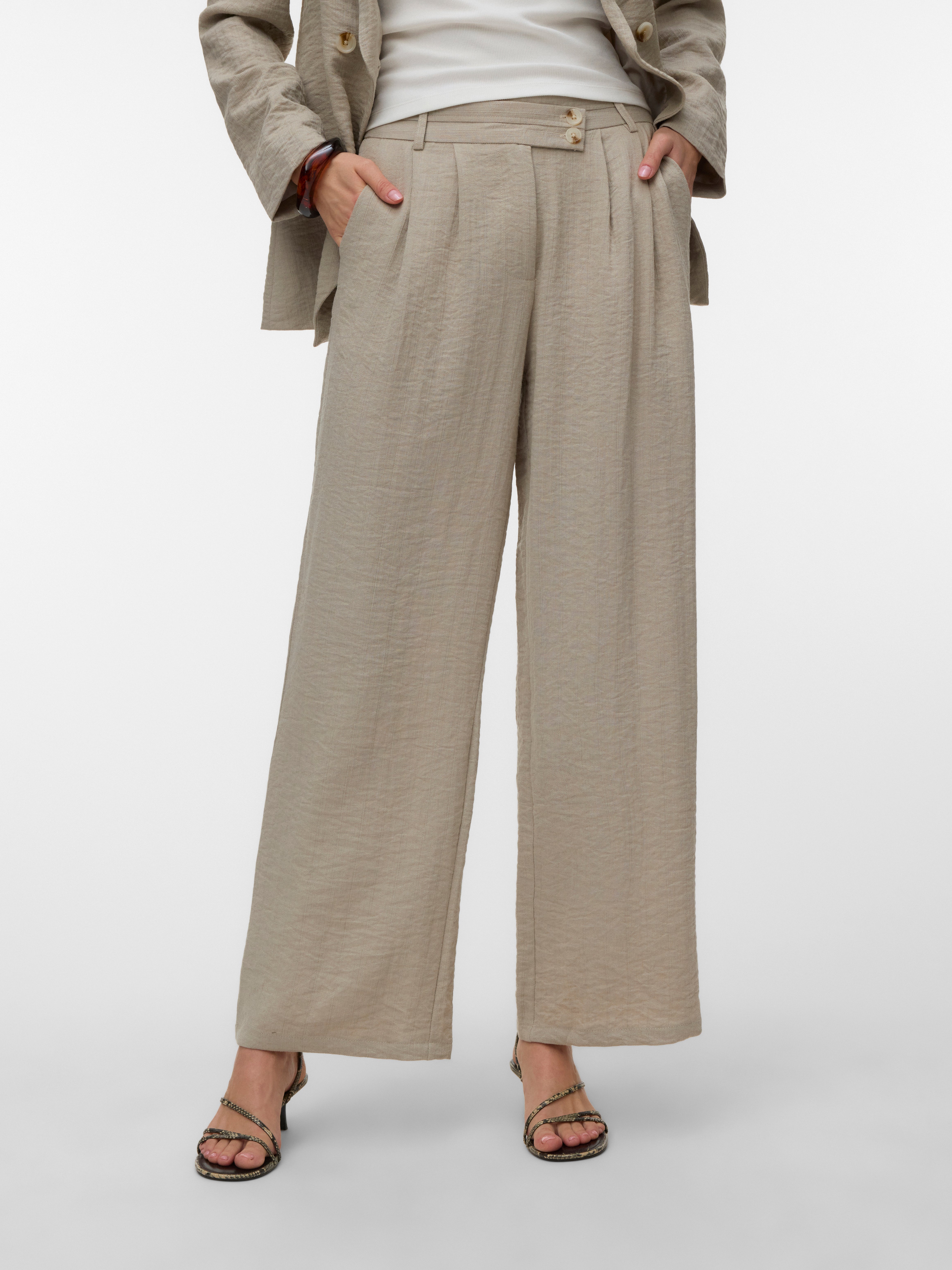 AWBRAELYN Mid waist Broek