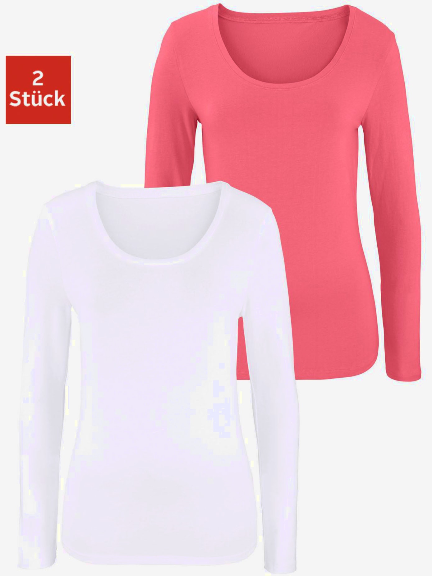 Lot de 2 t-shirts manches longues vivance