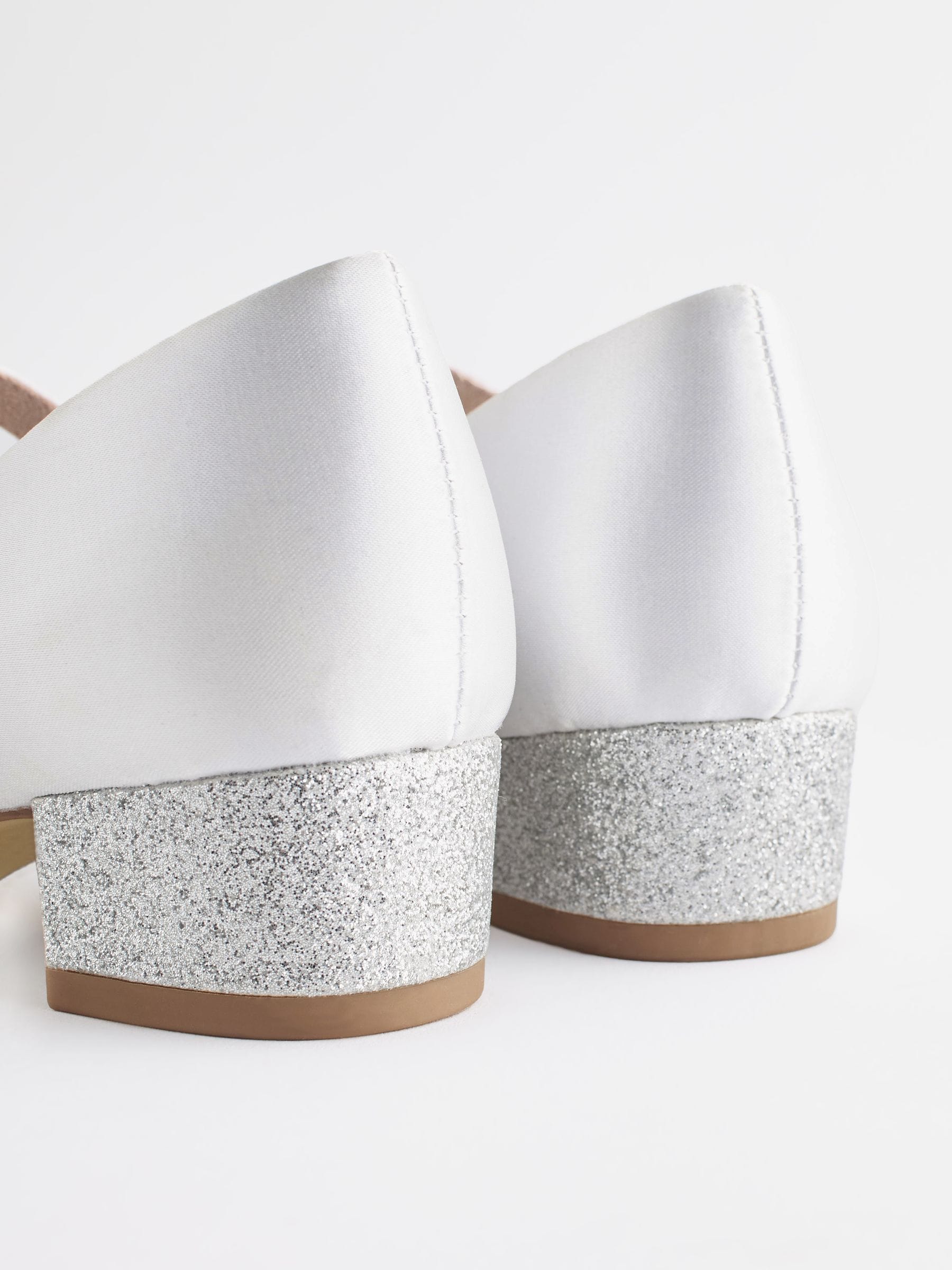Wit - Mary Jane bloemenmeisjes hakschoenen