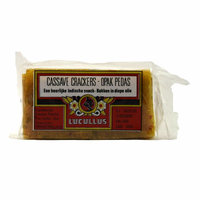 Lucullus Cassave Crackers 7x7 (ongebakken) 250g