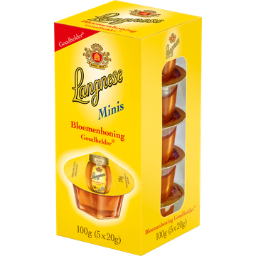 Langnese Bloemenhoning Goudhelder Minis 5 x 20g