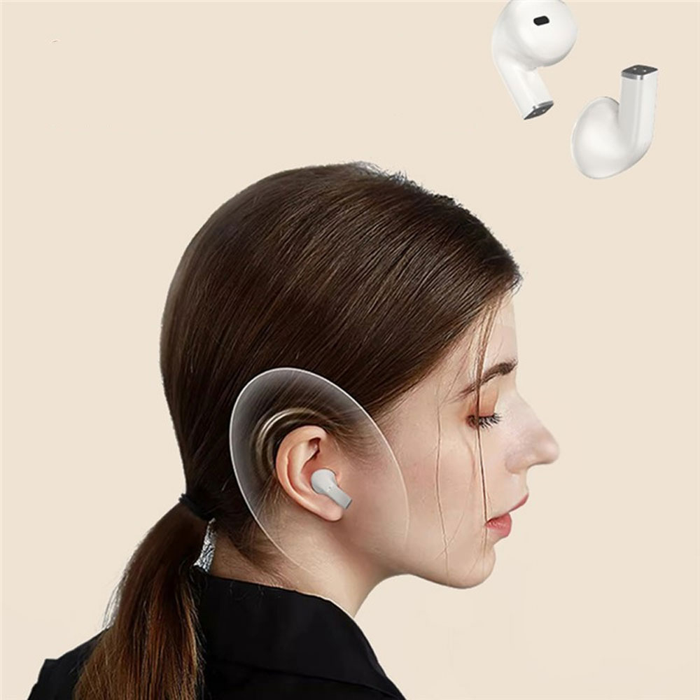 4x In-Ear Bluetooth 5.3 Wireless Stereo Audio Sport Kopfhörer inkl. Ladecase mit Display-Ladeanzeige (200mAh) - Weiss