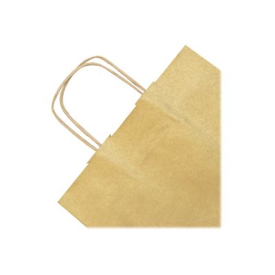 Clairefontaine - 25 Sacs cadeau kraft - 22 cm x 10 cm x 27 cm - or