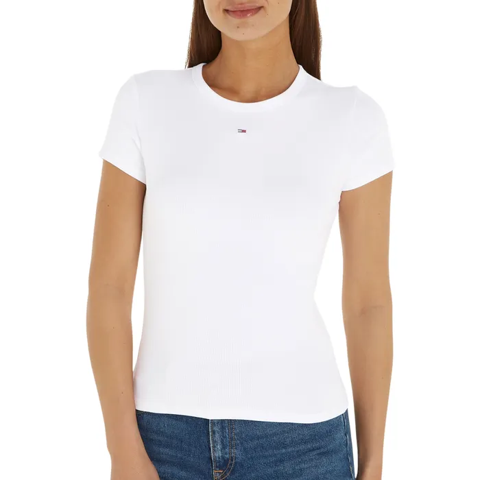 Tommy Hilfiger Essential Slim Rib-Knit Shirt Dames