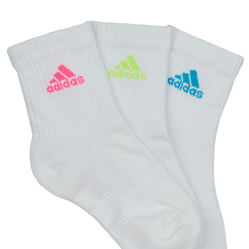 Adidas Sportswear - C SPW CRW 3P - Blanc / Cyan / Vert / Rose