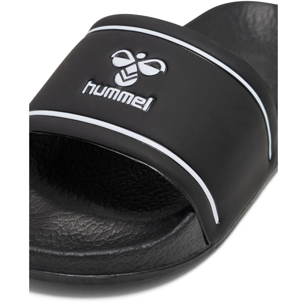 Køb Hummel Black/White Pool Slide Jr