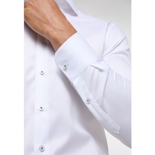 Eterna Luxury Slim Fit Skjorte, Hvid, 43