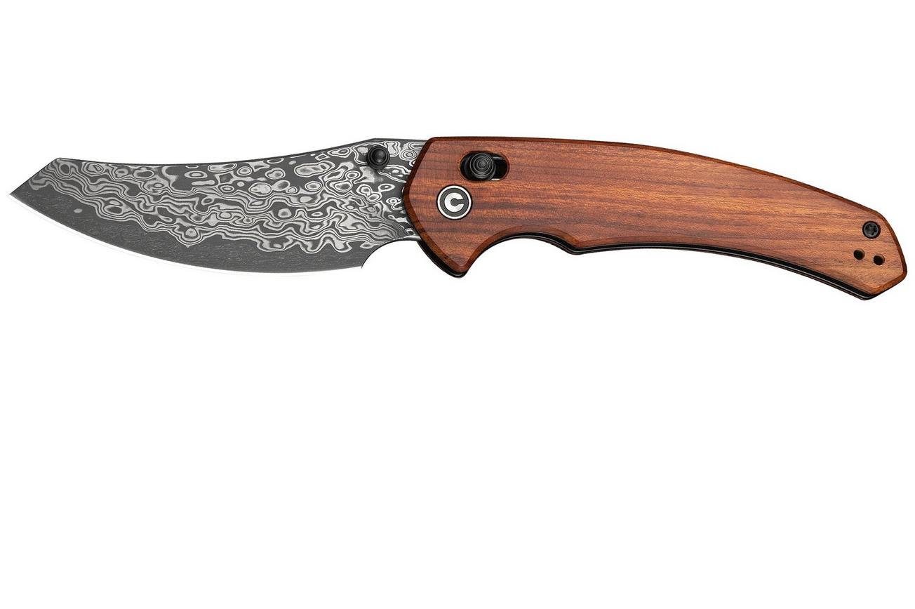 Civivi Sixgill C24050-DS1 Damascus Guibourtia Wood, zakmes, Gavko design