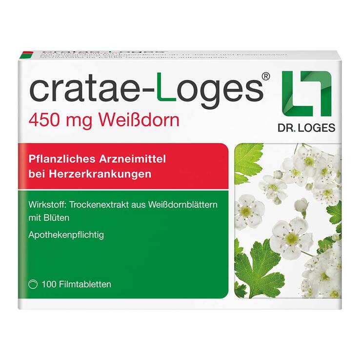 cratae-Loges 450 mg Weißdorn Filmtabletten, 100 St