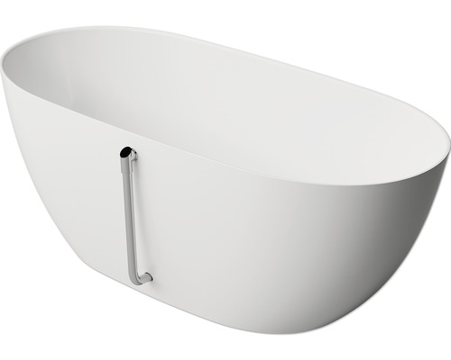 Ovaal bad Kossie 74 x 160 cm wit glad 625253161103