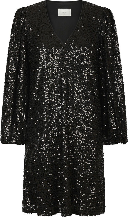 Neo Noir Manni Sequins Dress Black