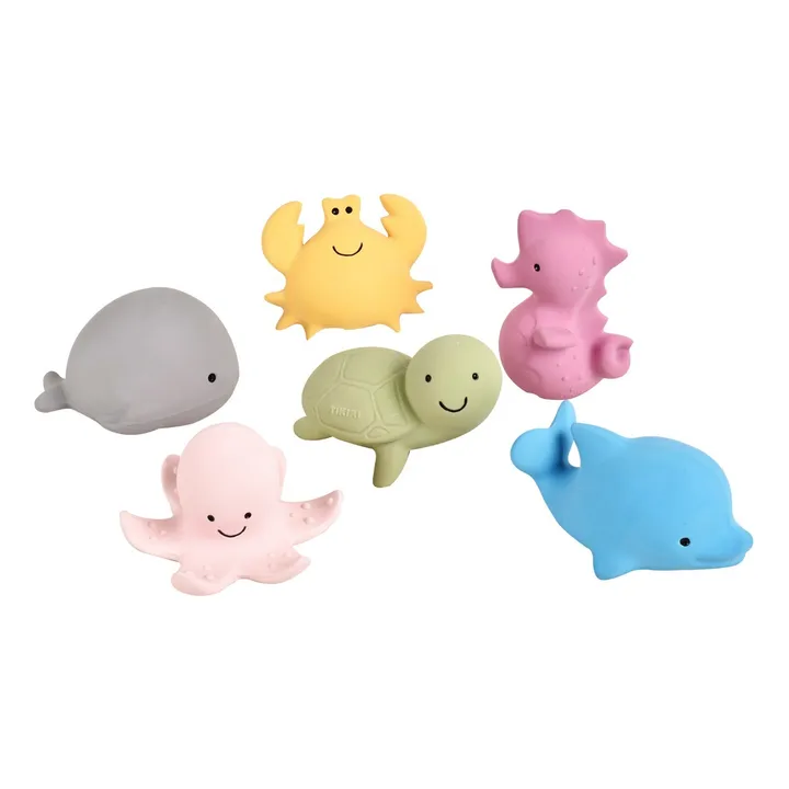 Tikiri Poulpe pour le bain en caoutchouc naturel | Rose