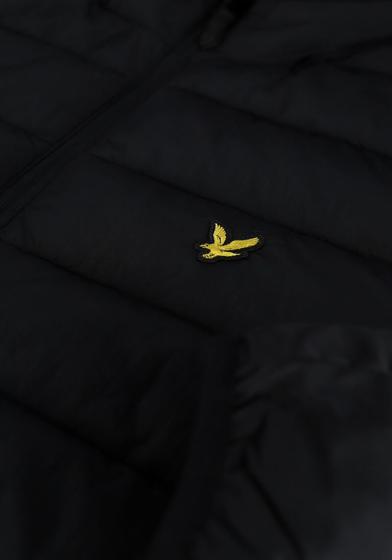 LYLE & SCOTT zwarte lyle & scott gewatteerde jas lightweight puffer jacket