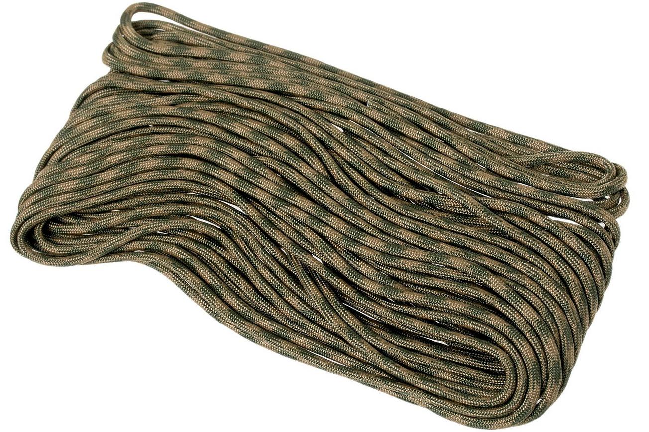 Knivesandtools 550 paracord type III, kleur: coyote & olive drab, 50 ft (15,24 m)