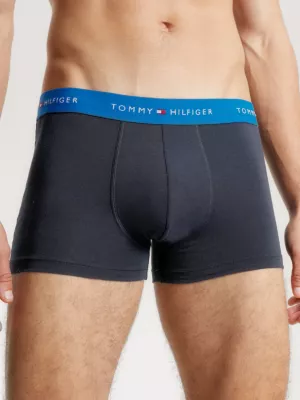 Conjunto com 3 Cuecas Boxer com Cós Elástico e Logo Essencial