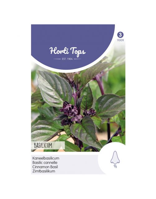 Hortitops Basilicum Kaneelsmaak - Kruidenzaden - 1.5 g