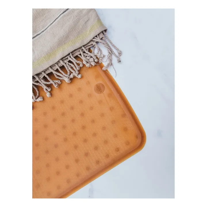 Hevea Tapis de bain anti-dérapant en caoutchouc naturel