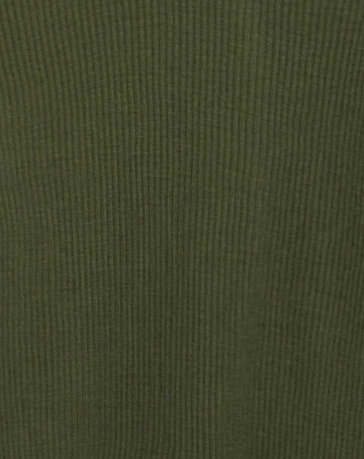 Schlafstrampler MESSI mit Wolle in olive