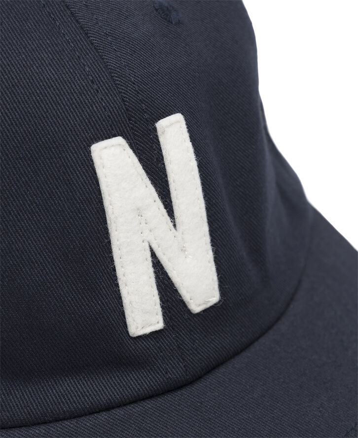 Norse Projects Felt N Twill Sports Cap Blå