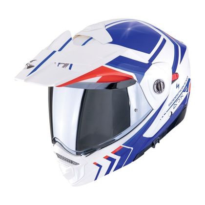 Casque Scorpion Exo ADX-2 - LEWIS - Blanc / Bleu