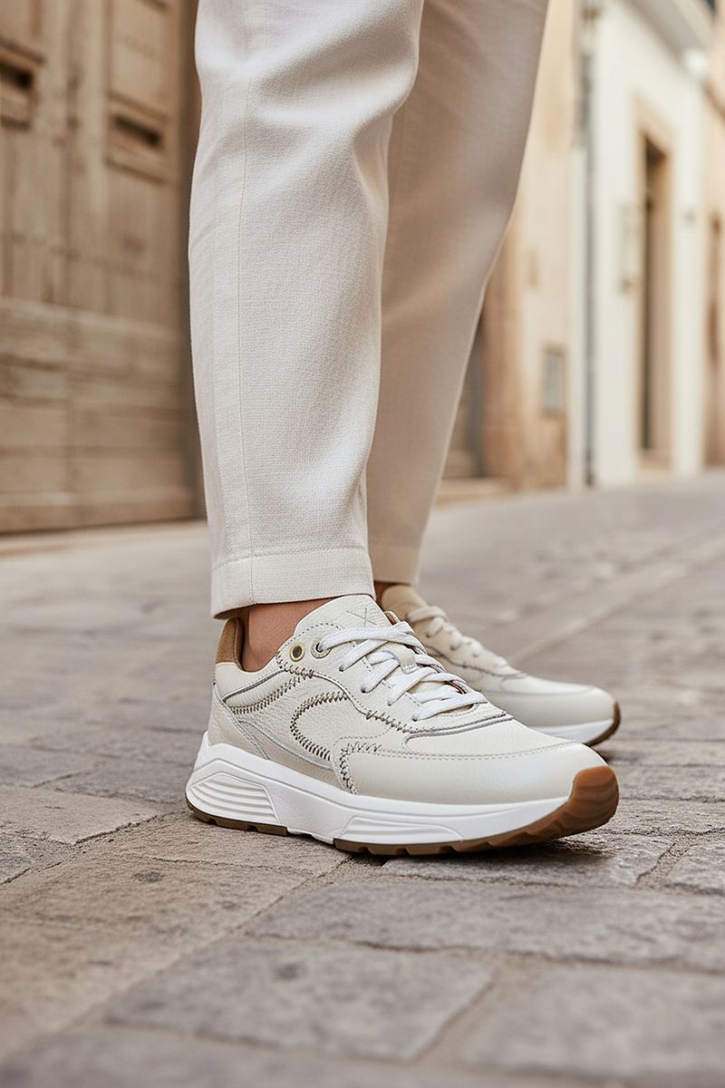 Xsensible Ponte Vecchio Stretchwalker Sneakers Beige Dames