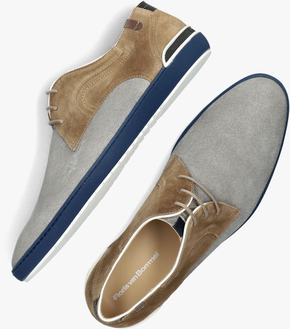 FLORIS VAN BOMMEL ecru floris van bommel veterschoenen sfm-30293