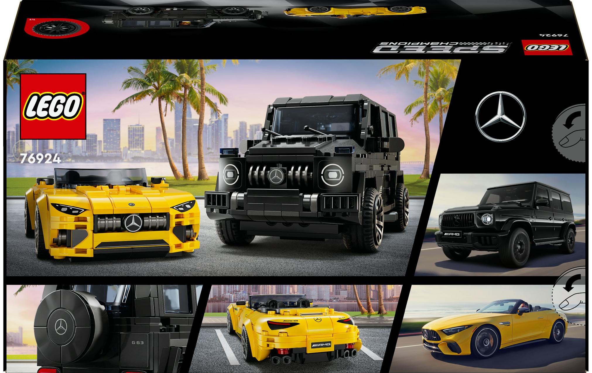 Speed Champions Mercedes-AMG G 63 & Mercedes-AMG SL 63 76924Spielzeugautos zum Bauen, Spielen und Ausstellen