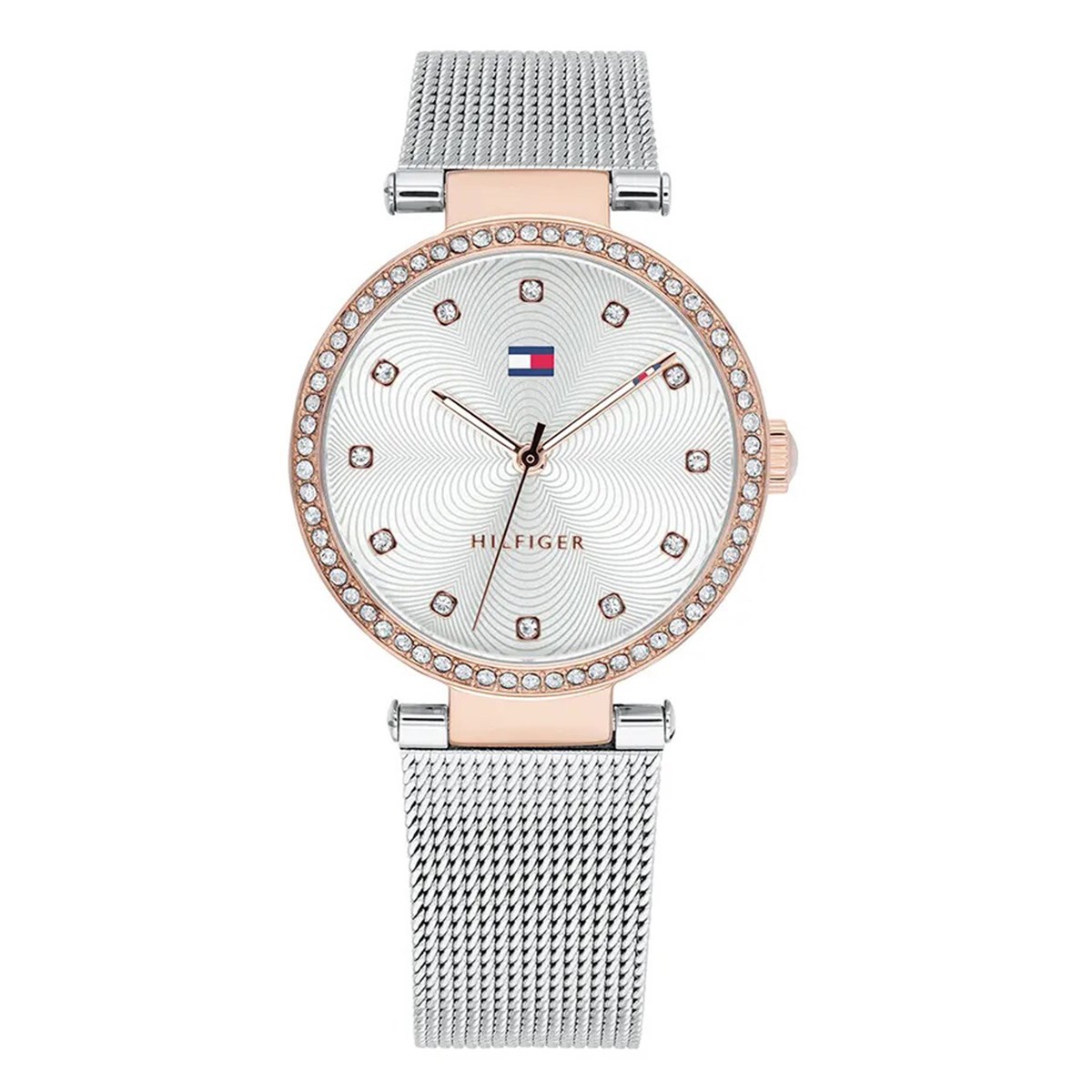 Montre femme Tommy Hilfiger Lynn acier rose/blanc