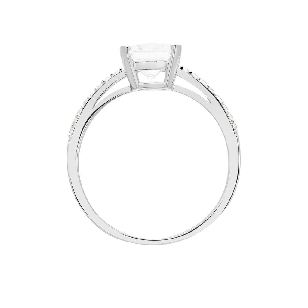 Bague Beline Or Blanc Oxyde De Zirconium