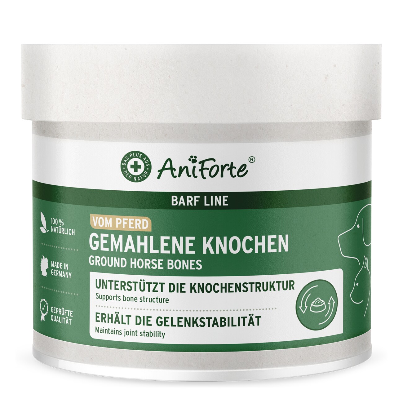 AniForte BARF-Line Gemahlene Knochen vom Pferd 500 g