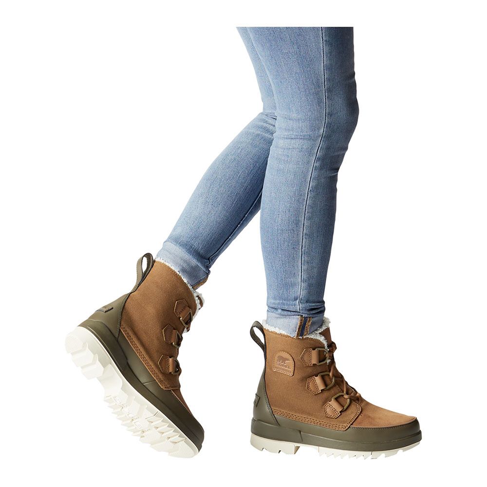 Sorel TORINO II WP WAXED CANVA - Après-ski Femme brown