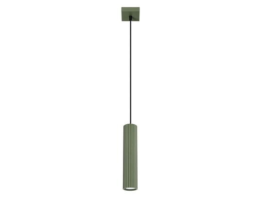 SOLLUX LIGHTING - Suspension Lampe suspendue karbon 1 vert olive