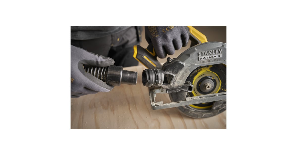 StanleyFATMAX V20 18V Cirkelzaag 190mm handcirkelzaag  (Zwart/geel, Accu en oplader inbegrepen, met koffer)