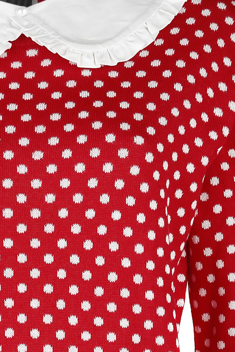 Pull Tricoté Pois Col Peter Pan | Pussy Deluxe Pull tricoté