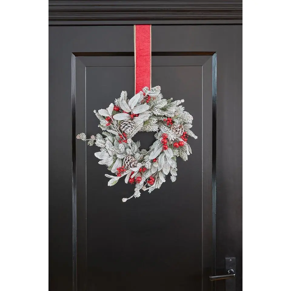 House of Seasons Belfort Kerstkrans - Ø50 cm - Groen