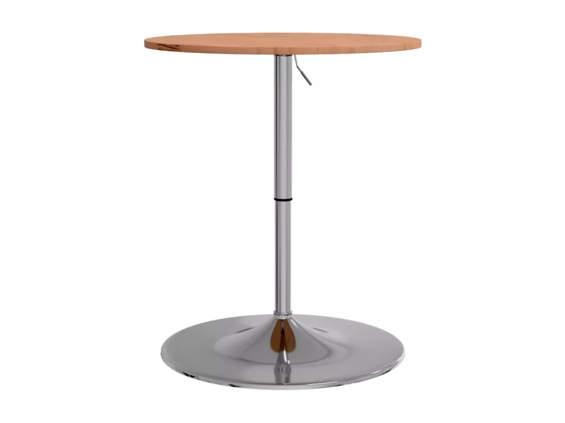 Table de bar Ø60x89,5 cm bois massif de hêtre