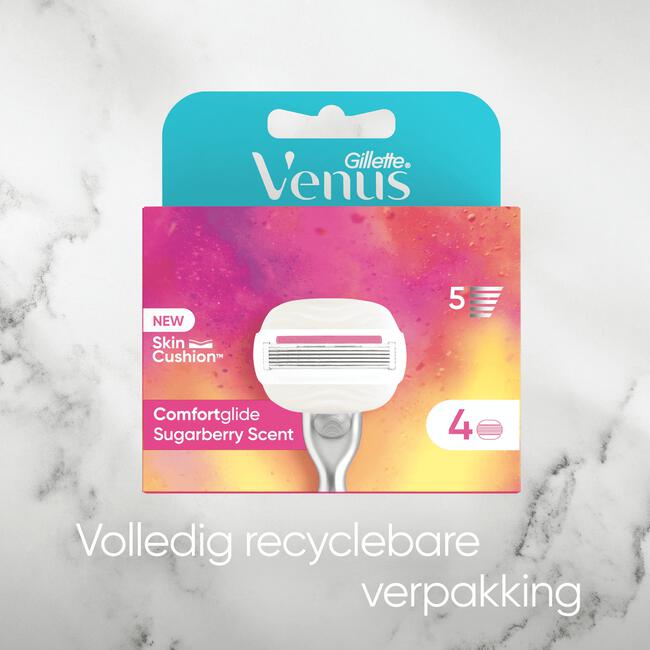 Gillette Venus Comfortglide Festival Navulmesjes 4 Stuks