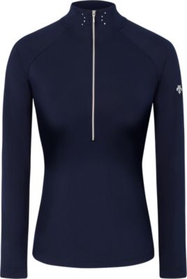 DescenteSylvia T-Neck Shirt - dunkelblau/navy