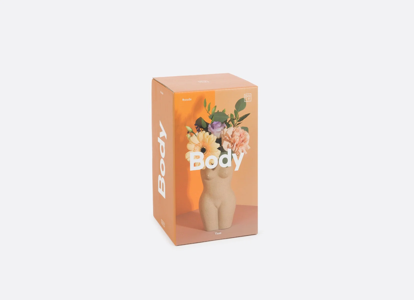 Doiy  Body vase, creme - H: 18,5 cm.