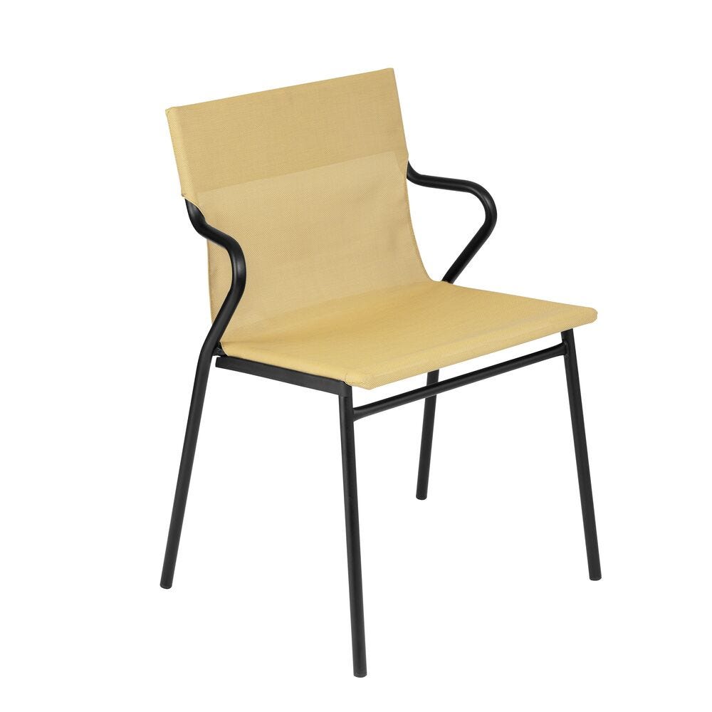 Sessel mit Großem Sitzkomfort Horizon Batyline® Duo Gelb Safran-Noir
