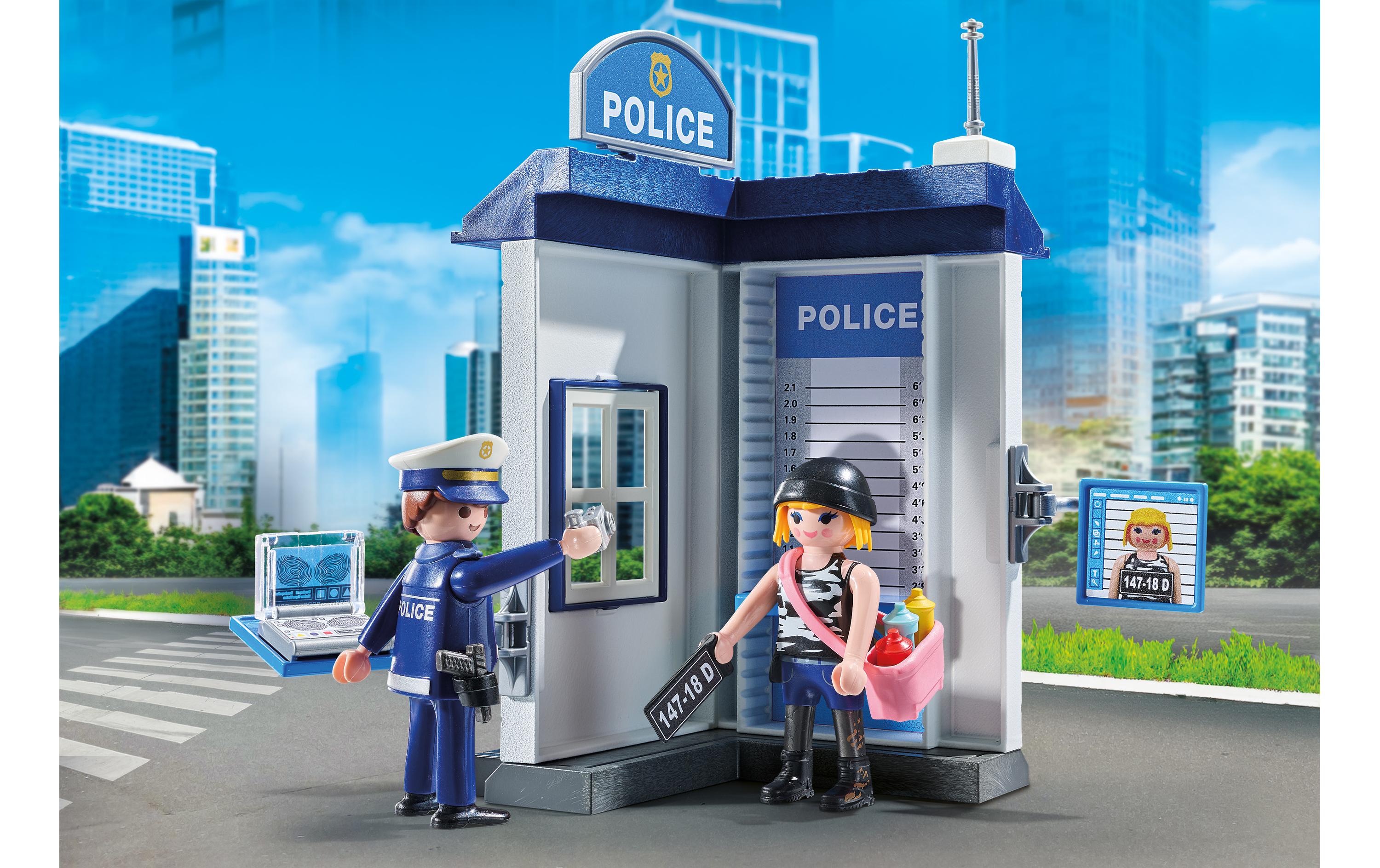 Action Heroes Polizei Ermittlungszimmer 71733Spielfiguren-Set