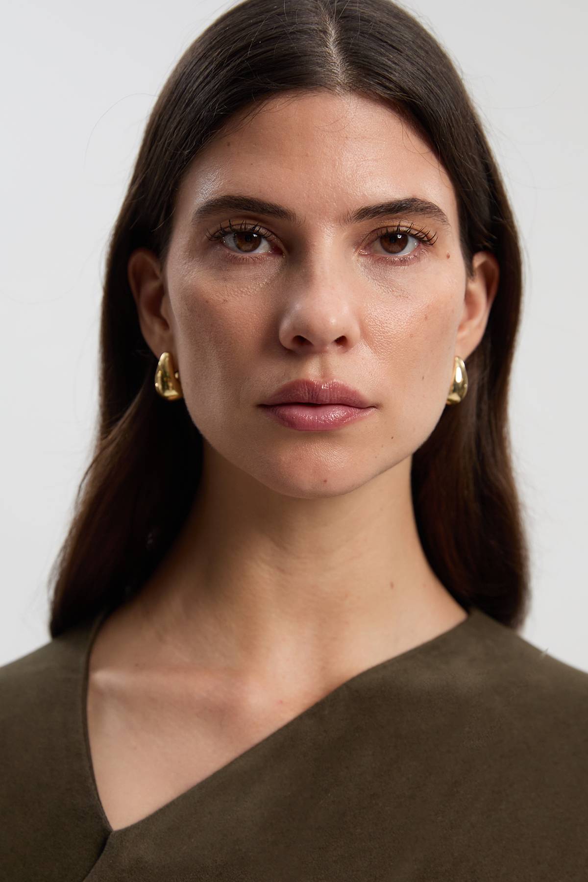 KarenMillen Robe Mi-longue en Jersey Texturé Brossé avec Détail Froncé